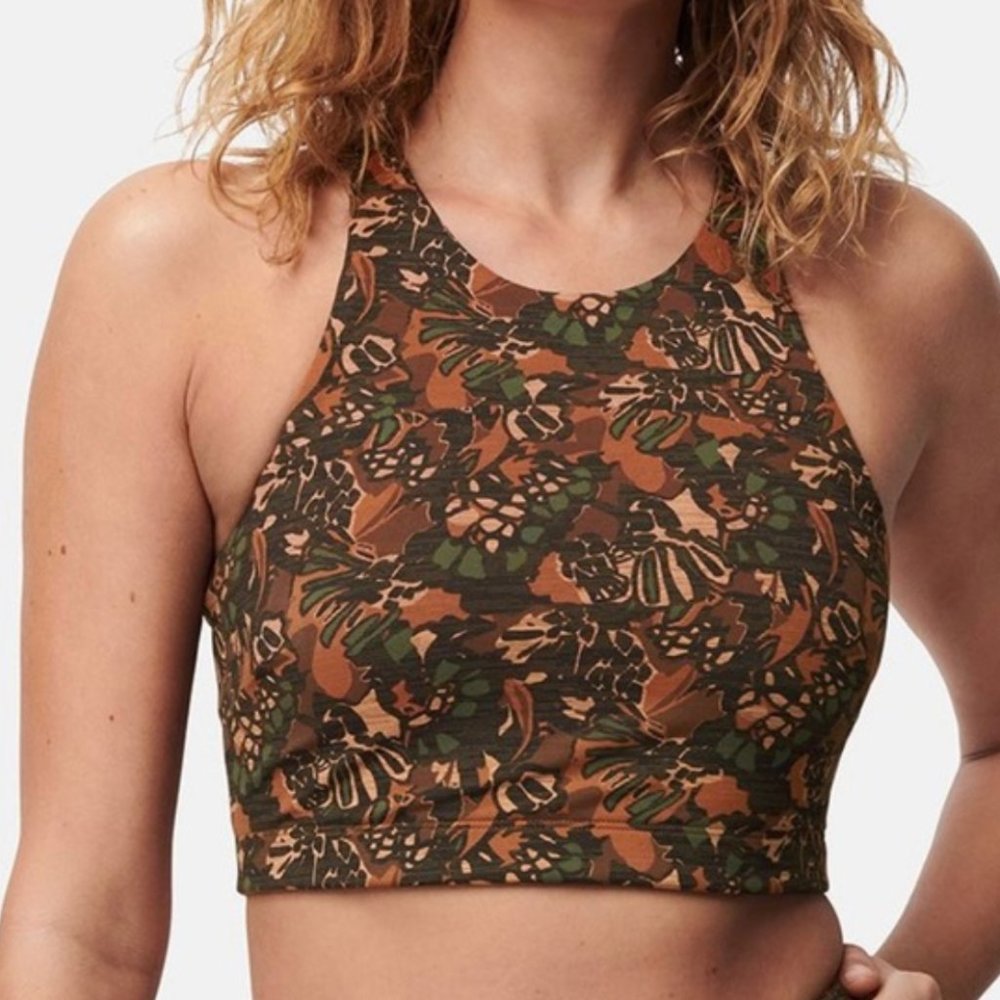 OV TechSweat Crop Top - Sierra Abstract Floral